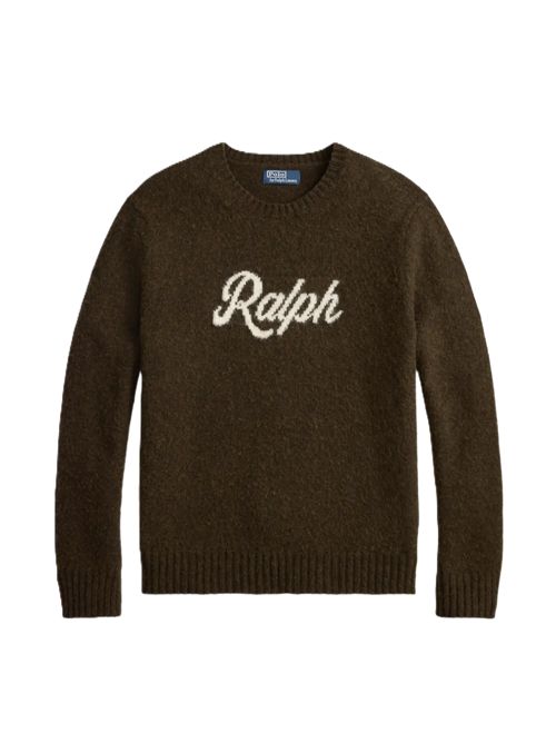 Logo Knit Sweater marrone Polo Ralph Lauren | 710-B24668-001BROWN COMBO